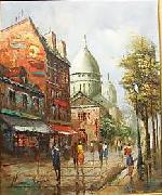 unknow artist Henri Royer Vue sur Montmartre Germany oil painting artist